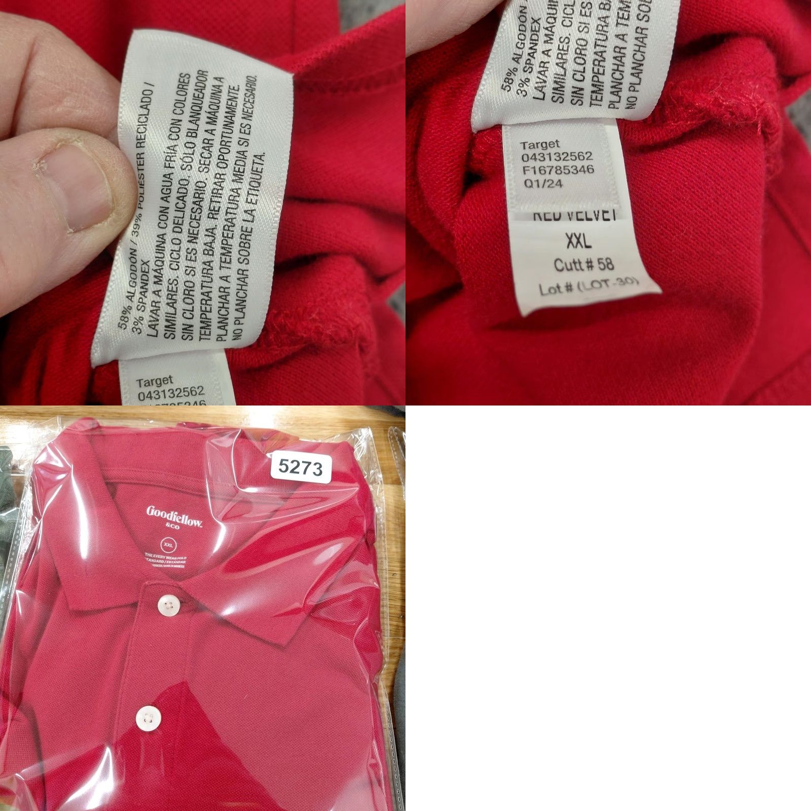 Vintage Goodfellow & Co Polo Shirt Men's XXLarge Red Short Sleeve Casual Golf Rugby Shirt Size US XXL / EU 58 / 5 - 9 Thumbnail