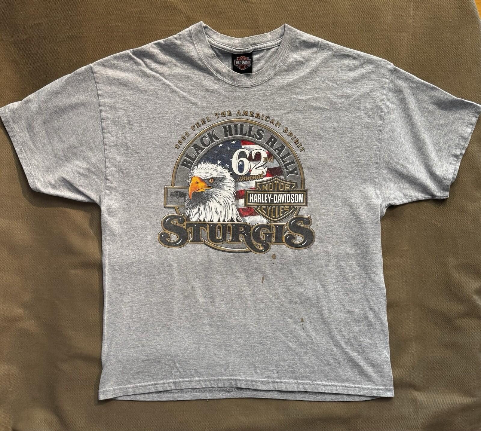 Harley Davidson Vintage Y2K Harley-Davidson Black Hills Rally Sturgis 2002 Size ONE SIZE - 1 Thumbnail
