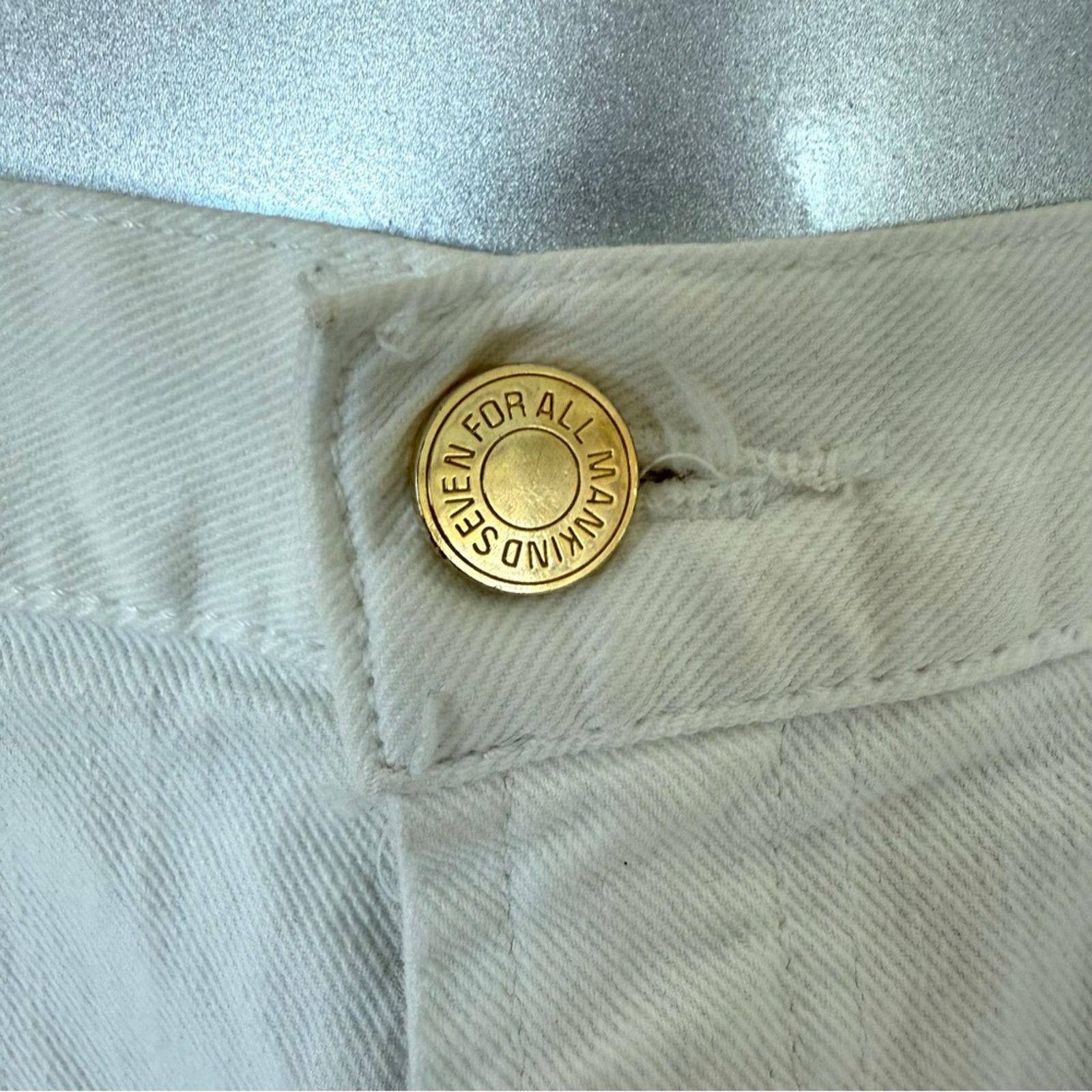 7 For All Mankind 7 for all Mankind women stretchy white jeans size 30 Size 30" / US 8 / IT 44 - 3 Thumbnail