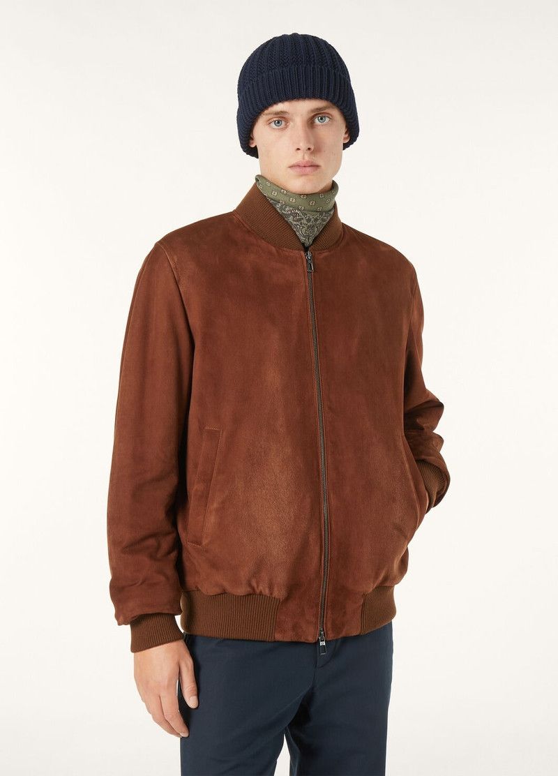 Loro Piana o1w1db10226 FAP4470 Ivy Bomber Jacket in Brown Size US XL / EU 56 / 4 - 4 Thumbnail