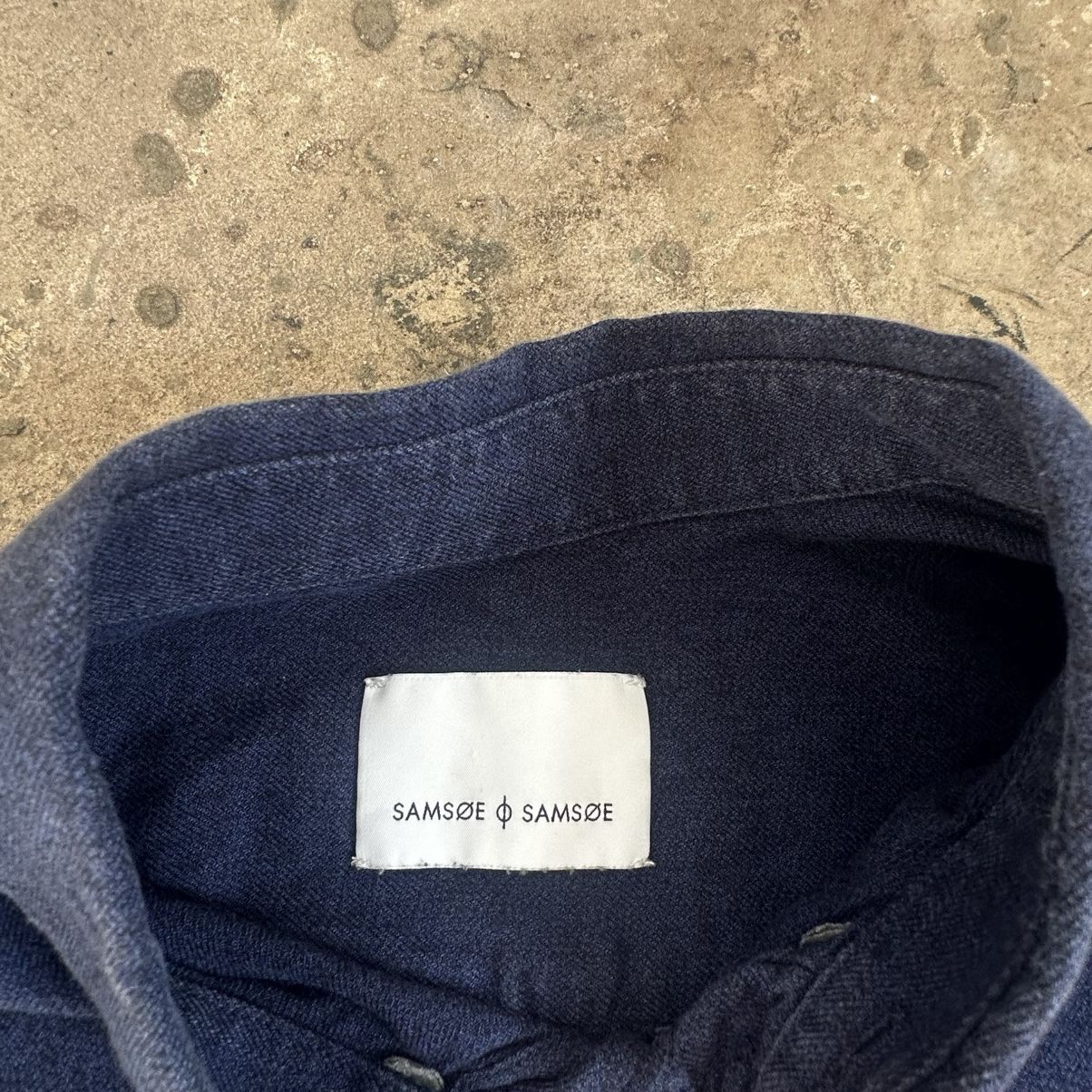 Samsoe Samsoe Samsoe & Samsoe Mens Shirt Button Up Long Sleeve Size L G Size US L / EU 52-54 / 3 - 3 Thumbnail