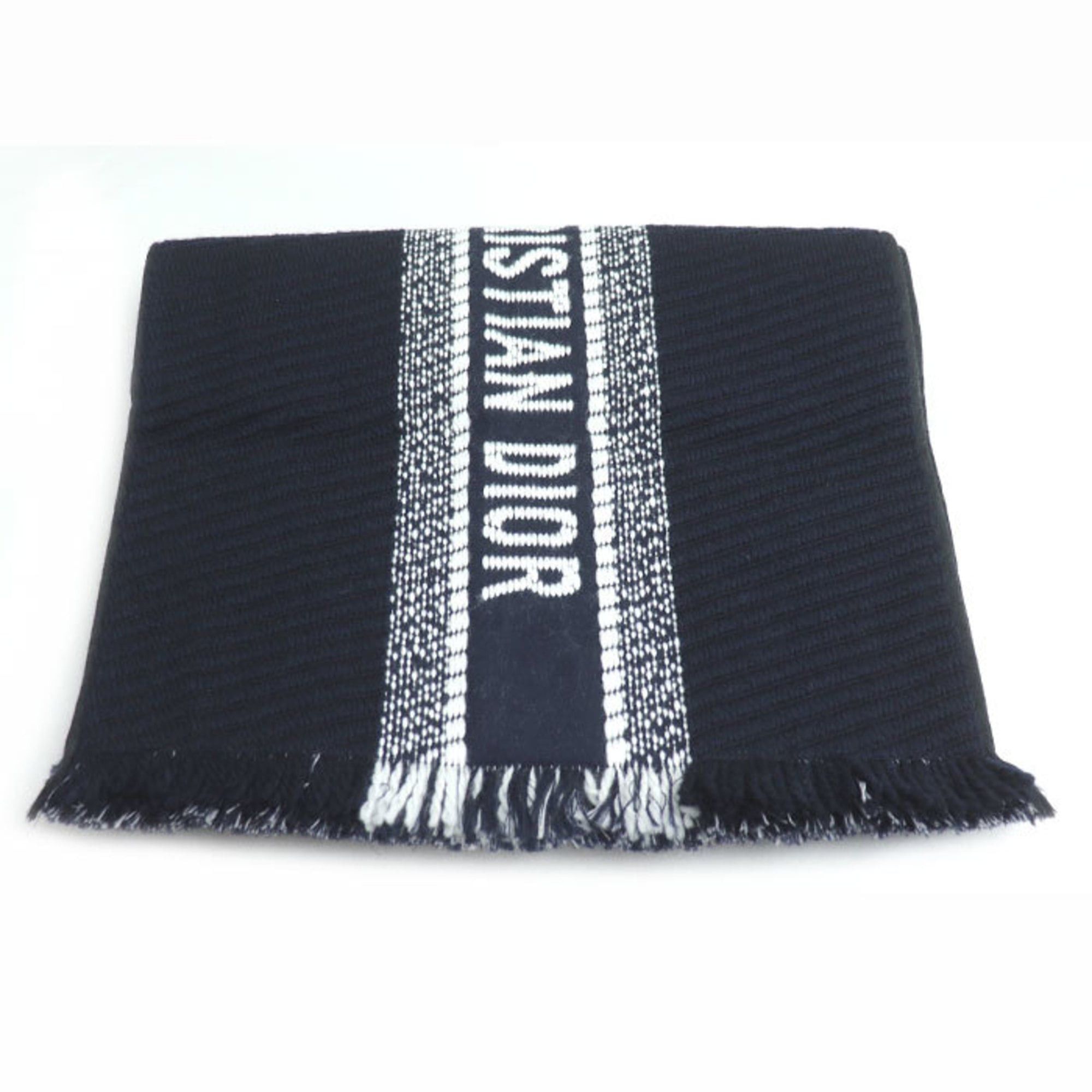 Dior Christian Dior Dior Logo Oblique Big Scarf, Navy, 31CDO301IXGS, Women's Size ONE SIZE - 1 Thumbnail