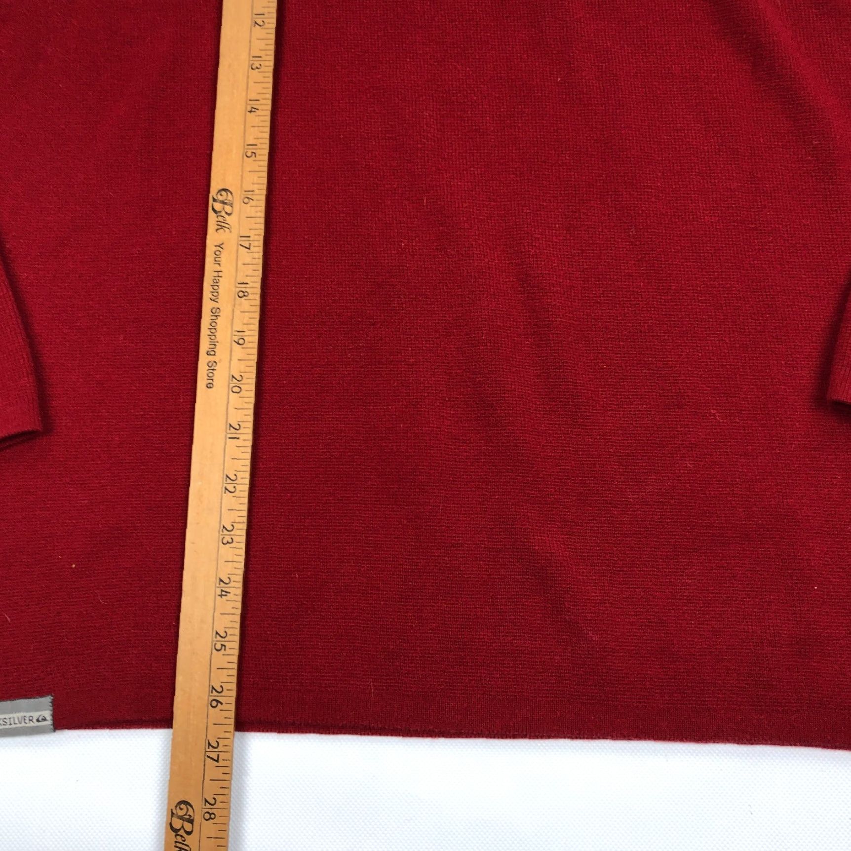 Quiksilver VINTAGE Quiksilver Sweater L Red Knit 90s Surf Skate Pullover Mens Regular Long Sleeve V-Neck Chest Stripe Logo Size US L / EU 52-54 / 3 - 5 Thumbnail
