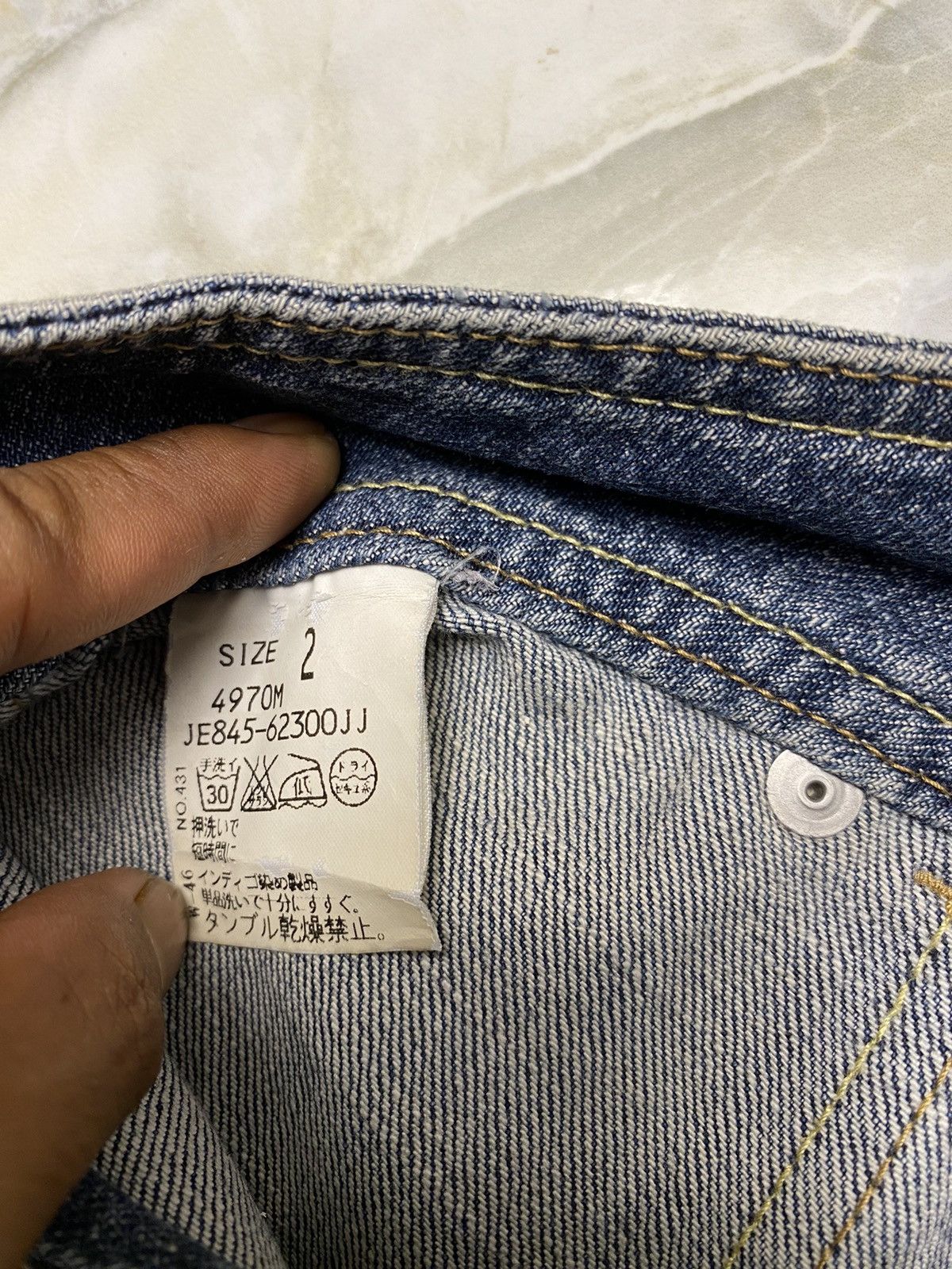 Japanese Brand Wellbeing Vintage Japanese Flare Jeans Size 28" / US 6 / IT 42 - 14 Thumbnail