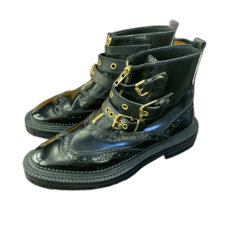 Burberry New Burberry High-Top Leather Boots Size US 9 / IT 39 - 1 Thumbnail