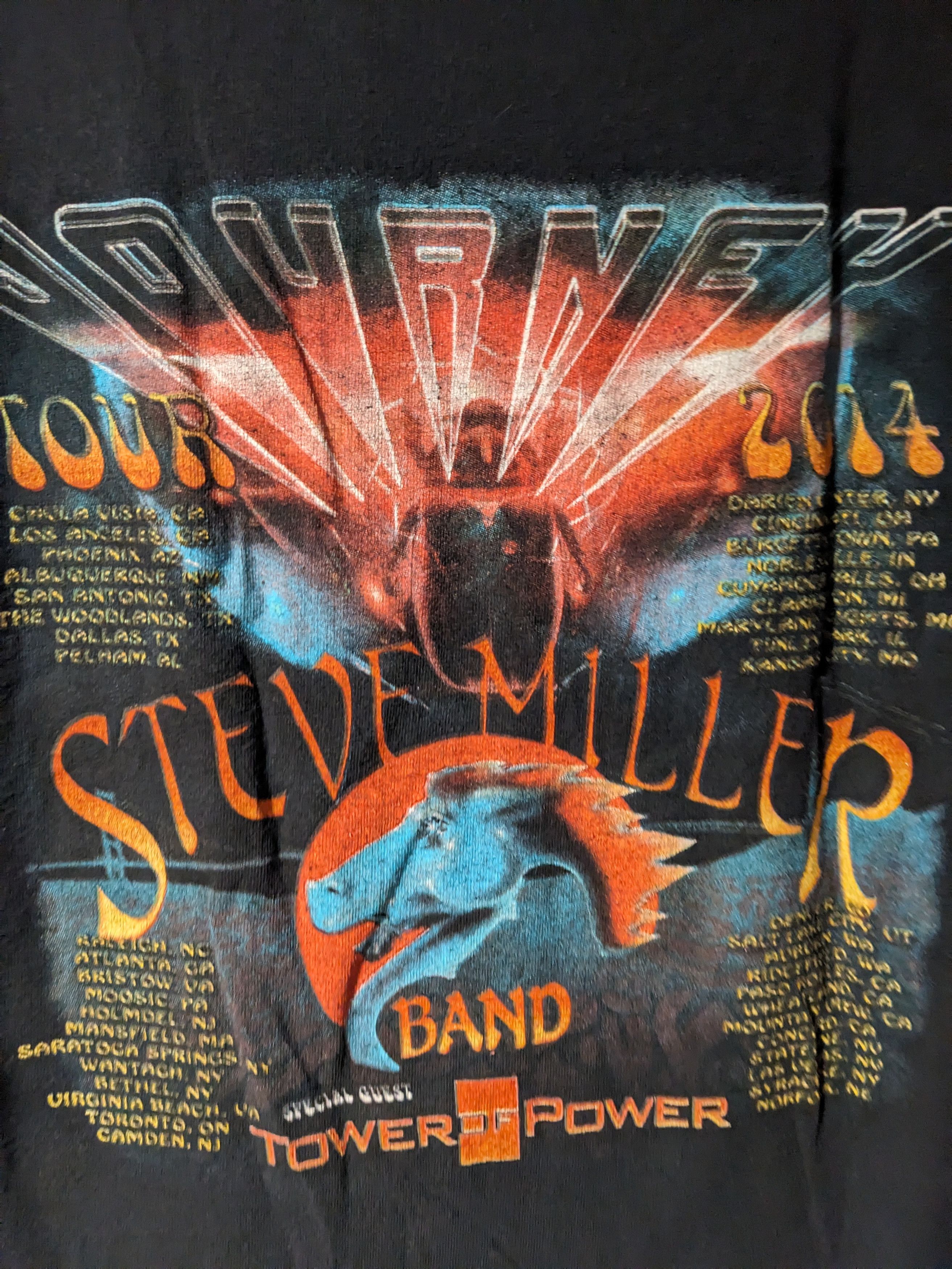 Band Tees Vintage 2014 Journey Tour Steve Miller Band Tower T-Shirt Size US L / EU 52-54 / 3 - 5 Thumbnail