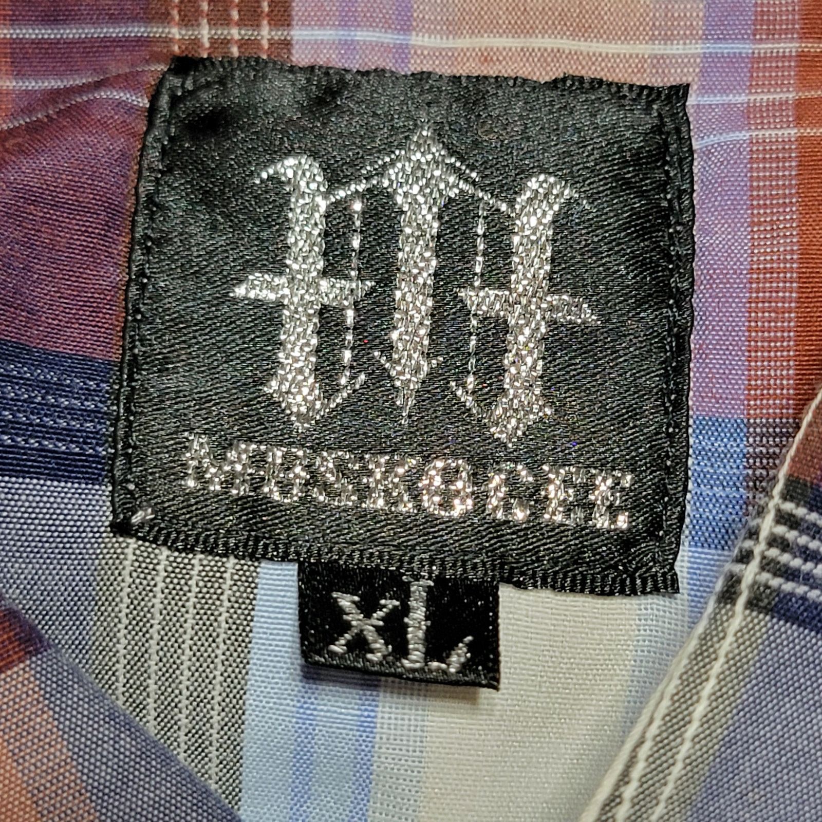Other Muskogee LS Maroon Plaid Pearl Snap Western Shirt - Size XL Size US XL / EU 56 / 4 - 6 Thumbnail