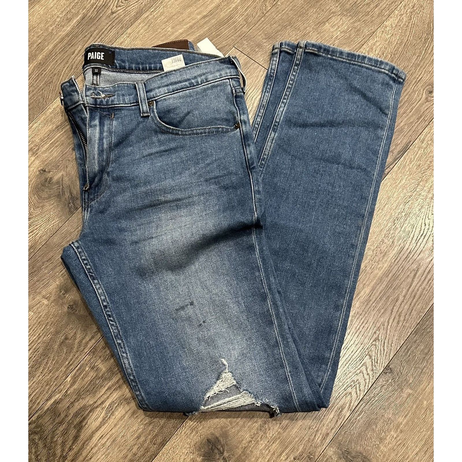 Paige Paige Denim Archie Destructed Blue Jeans Sz. 32 New NWT Size US 32 / EU 48 - 6 Thumbnail