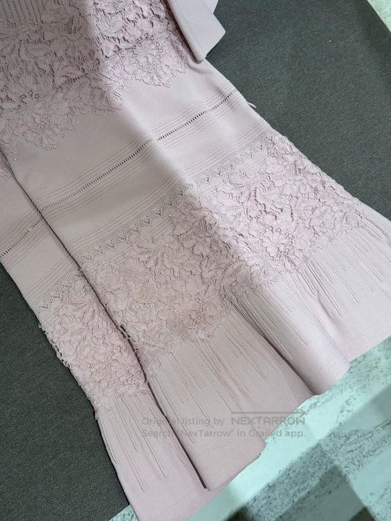 Valentino Valentino Lace panel knitted jacquard dress Size M / US 6-8 / IT 42-44 - 3 Thumbnail