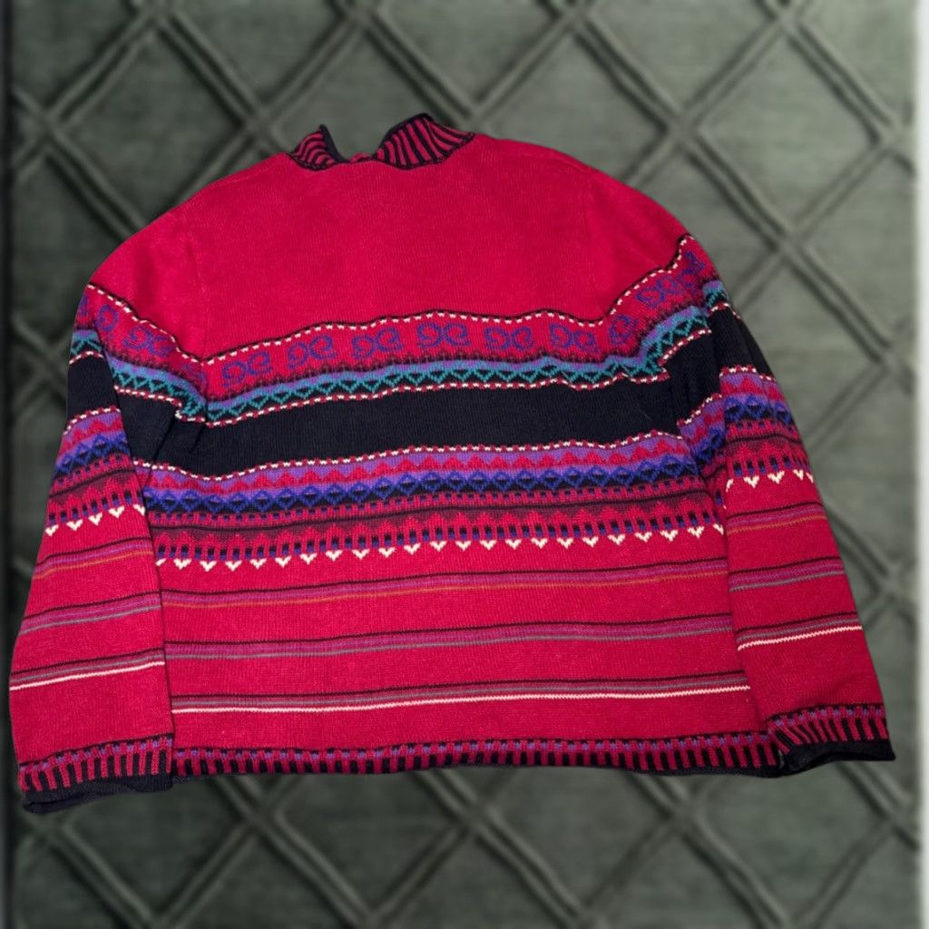 Vintage VINTAGE Koret Cardigan Knit Sweater Full Zip L Red Large Women Size L / US 10 / IT 46 - 1 Thumbnail