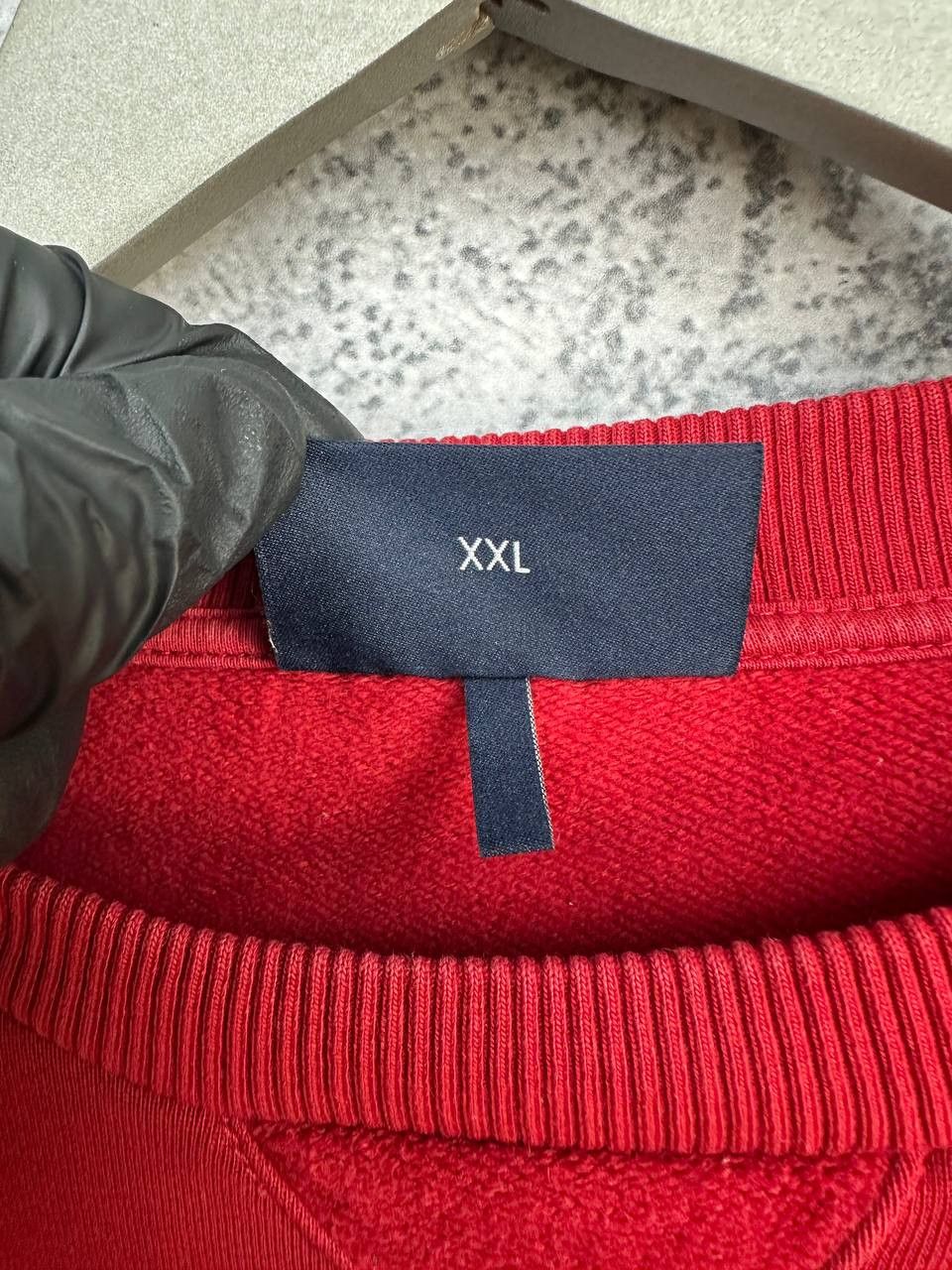 Giorgio Armani Armani Jeans Logo Embroidered Cotton Sweatshirt Red Crewneck Size US XXL / EU 58 / 5 - 16 Thumbnail