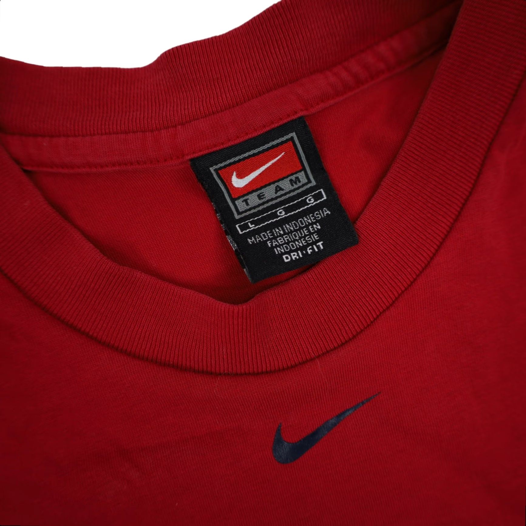 Nike VINTAGE Nike Mens Large Team USA Soccer Dri-fit T Shirt Red Size US L / EU 52-54 / 3 - 5 Thumbnail