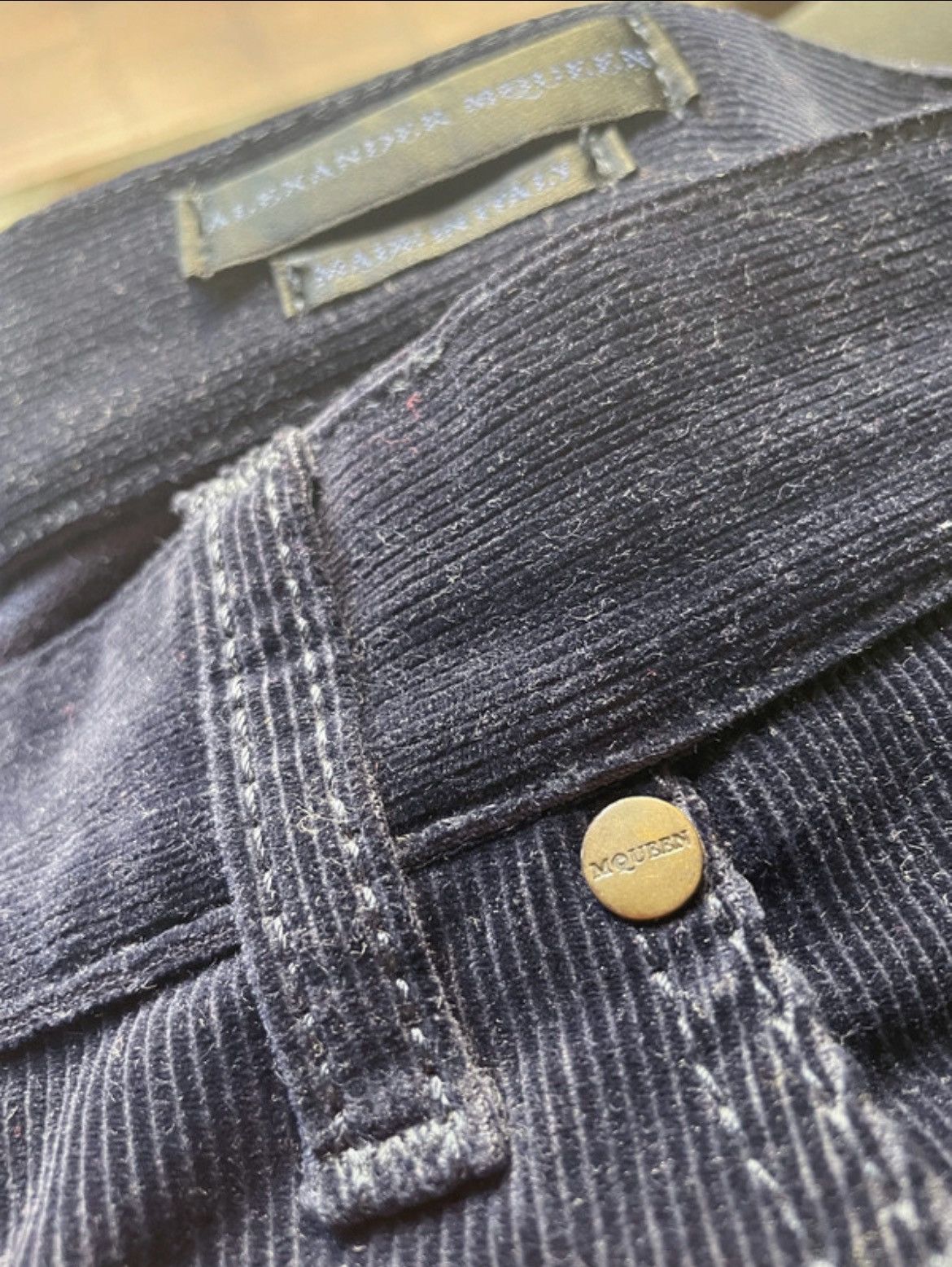 Alexander McQueen Dark Blue Alexander McQueen Corduroy Trousers Size US 32 / EU 48 - 9 Thumbnail