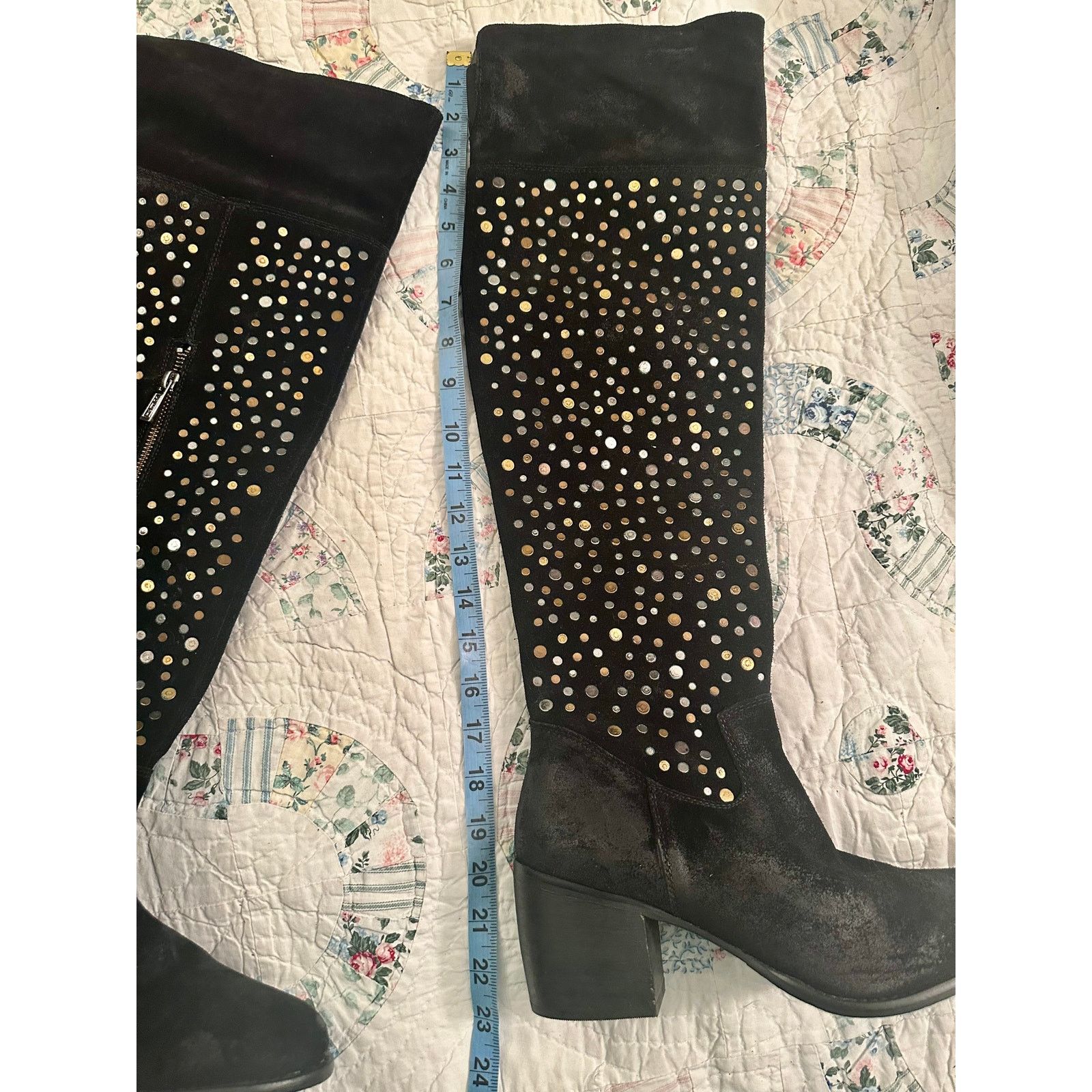 Seychelles NEW $330 ANTHROPOLOGIE STUDDED SUEDE BOHO ROCK ROLL BOOTS 8 Size US 8 / IT 38 - 7 Thumbnail