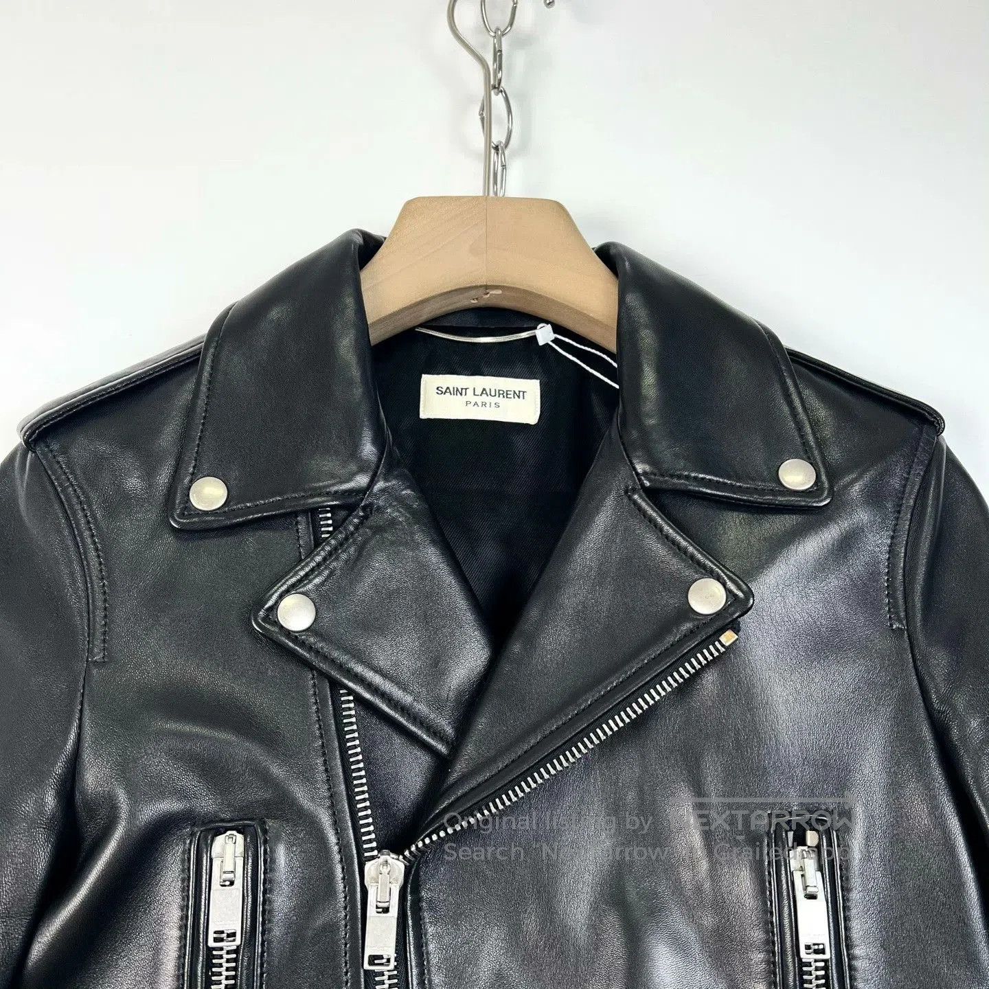 Saint Laurent Paris Saint Laurent Classic Leather Biker Jacket. Size US M / EU 48-50 / 2 - 3 Thumbnail