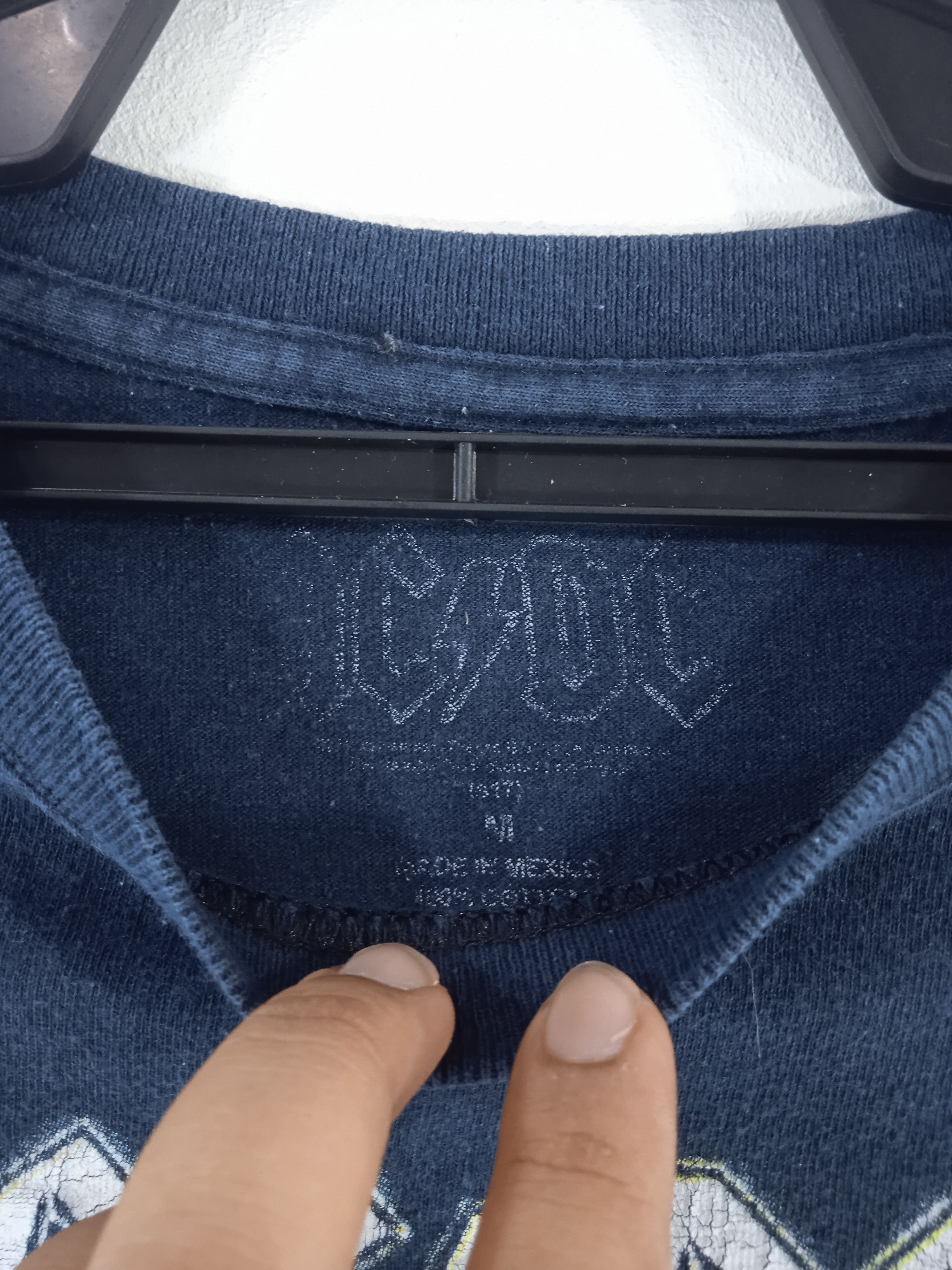 AC/DC × Band Tees × Vintage Vintage Acidwash Acdc 90's Bandtees Tshirt Size US M / EU 48-50 / 2 - 5 Thumbnail