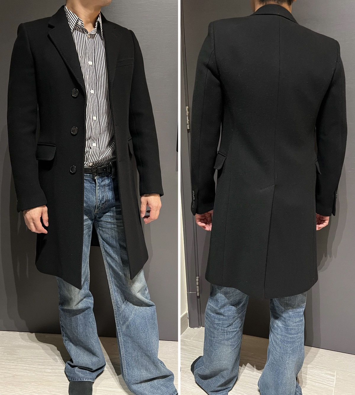 Hedi Slimane × Saint Laurent Paris 16FW Cashmere Chesterfield Coat sz42 Size US XS / EU 42 / 0 - 7 Thumbnail