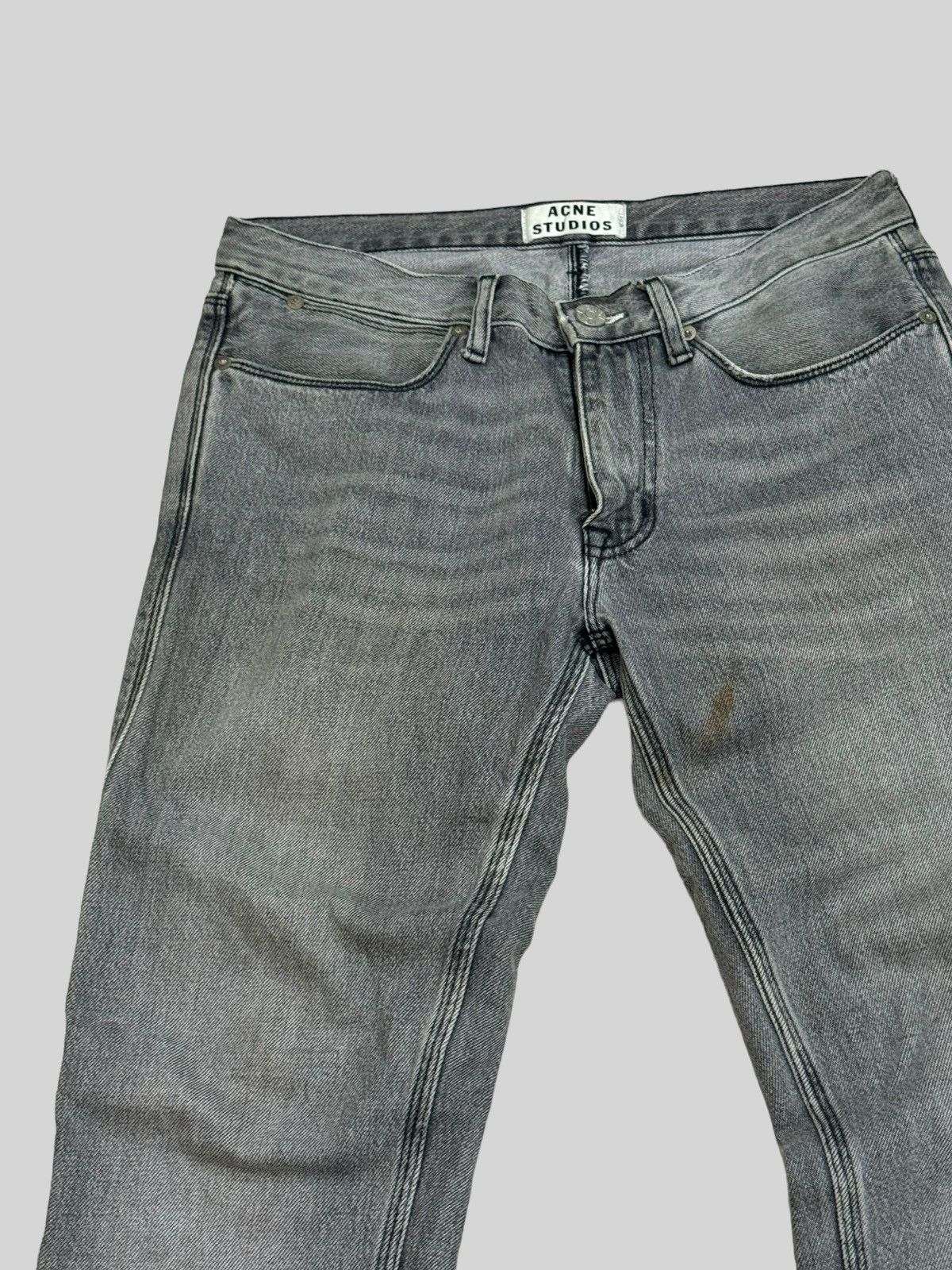 Acne Studios ANCE STUDIOS Max Vintage Grey Denim Pants Size US 31 - 3 Thumbnail