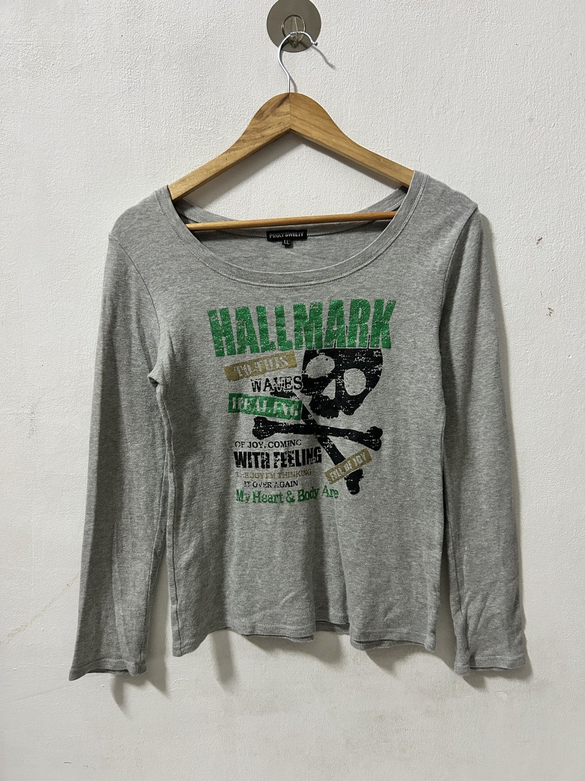 If Six Was Nine Pinky sweety Hallmark skull longsleeve punk japan style Size S / US 4 / IT 40 - 1 Thumbnail