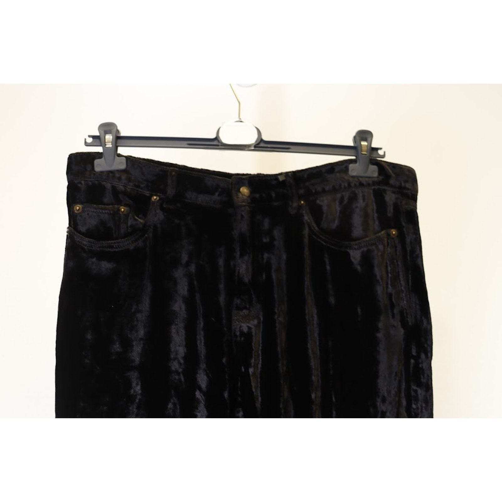 Saint Laurent Paris o1rshd1 Skinny 5 Pockets Med Pants in Black/Stone wash Size US 31 - 2 Thumbnail