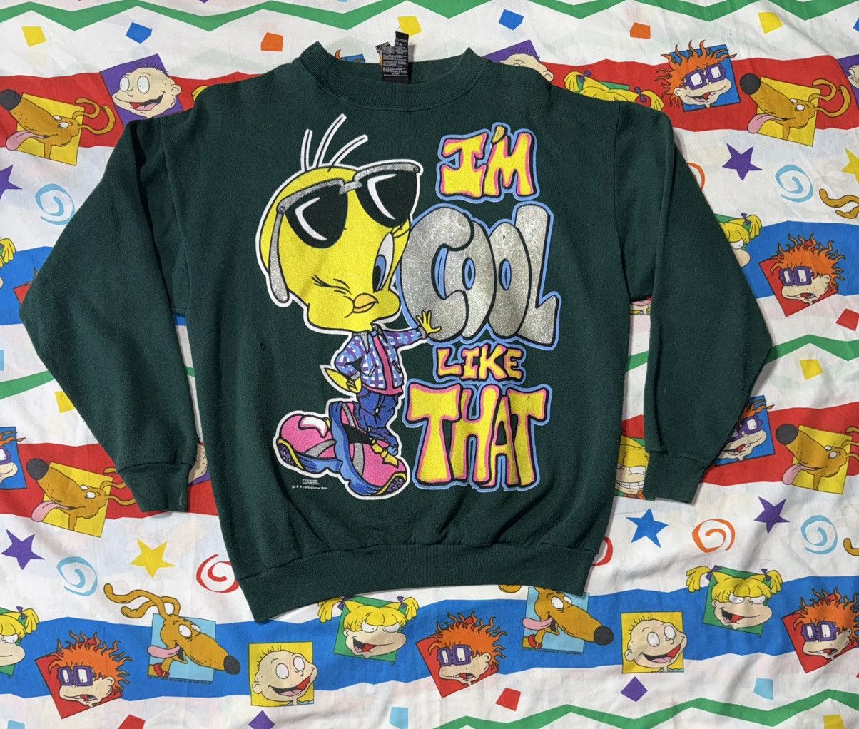 Other Vintage Looney Tunes Tweety I’m Cool Like That Sweatshirt Size US M / EU 48-50 / 2 - 1 Thumbnail