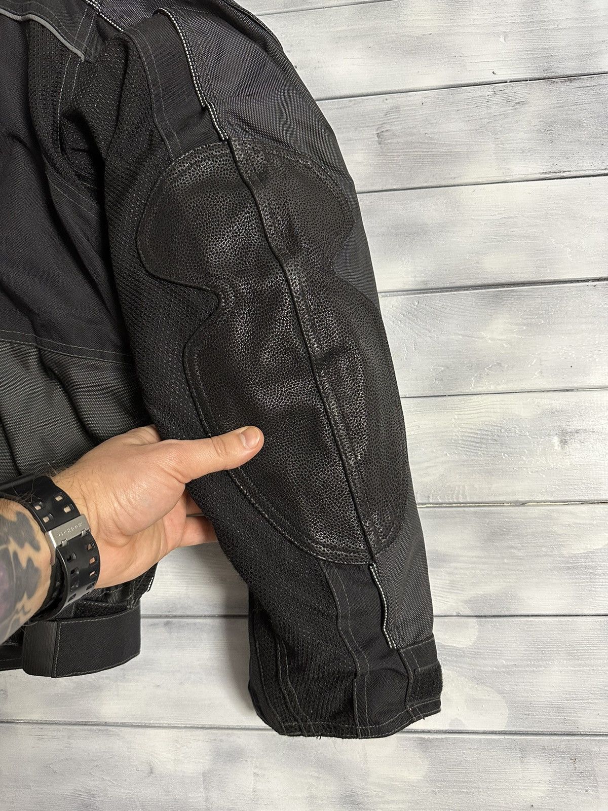 Belstaff Rare Vintage Black Belstaff Leather Nylon Motorcycle Jacket Size US S / EU 44-46 / 1 - 19 Thumbnail