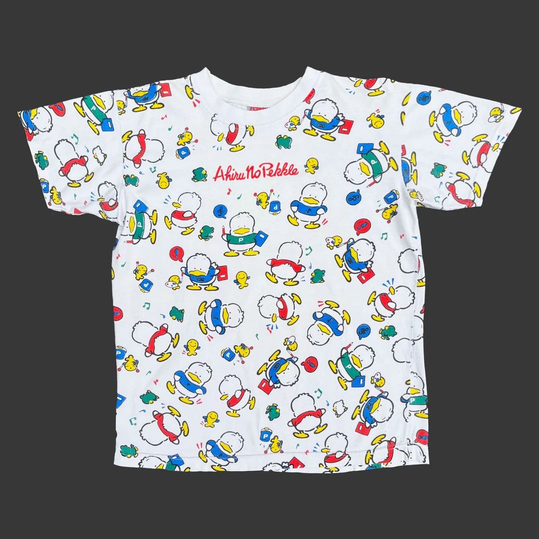 Vintage Pekkle 1990 90s Vintage Sanrio AOP Graphic Rare T-Shirt Size US L / EU 52-54 / 3 - 1 Thumbnail