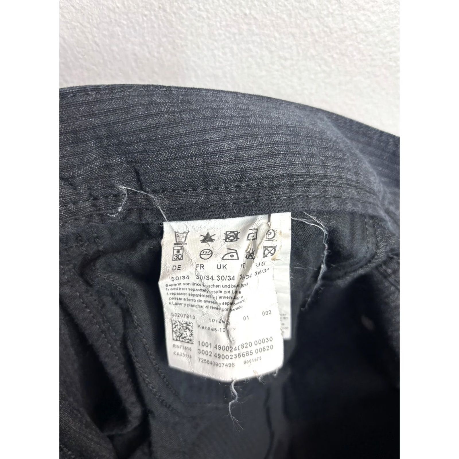 Hugo Boss BOSS Hugo Boss Mens 30x34 Gray Corduroy Chino Pants Kansas-10 5 Pocket Straight Size US 30 / EU 46 - 7 Thumbnail