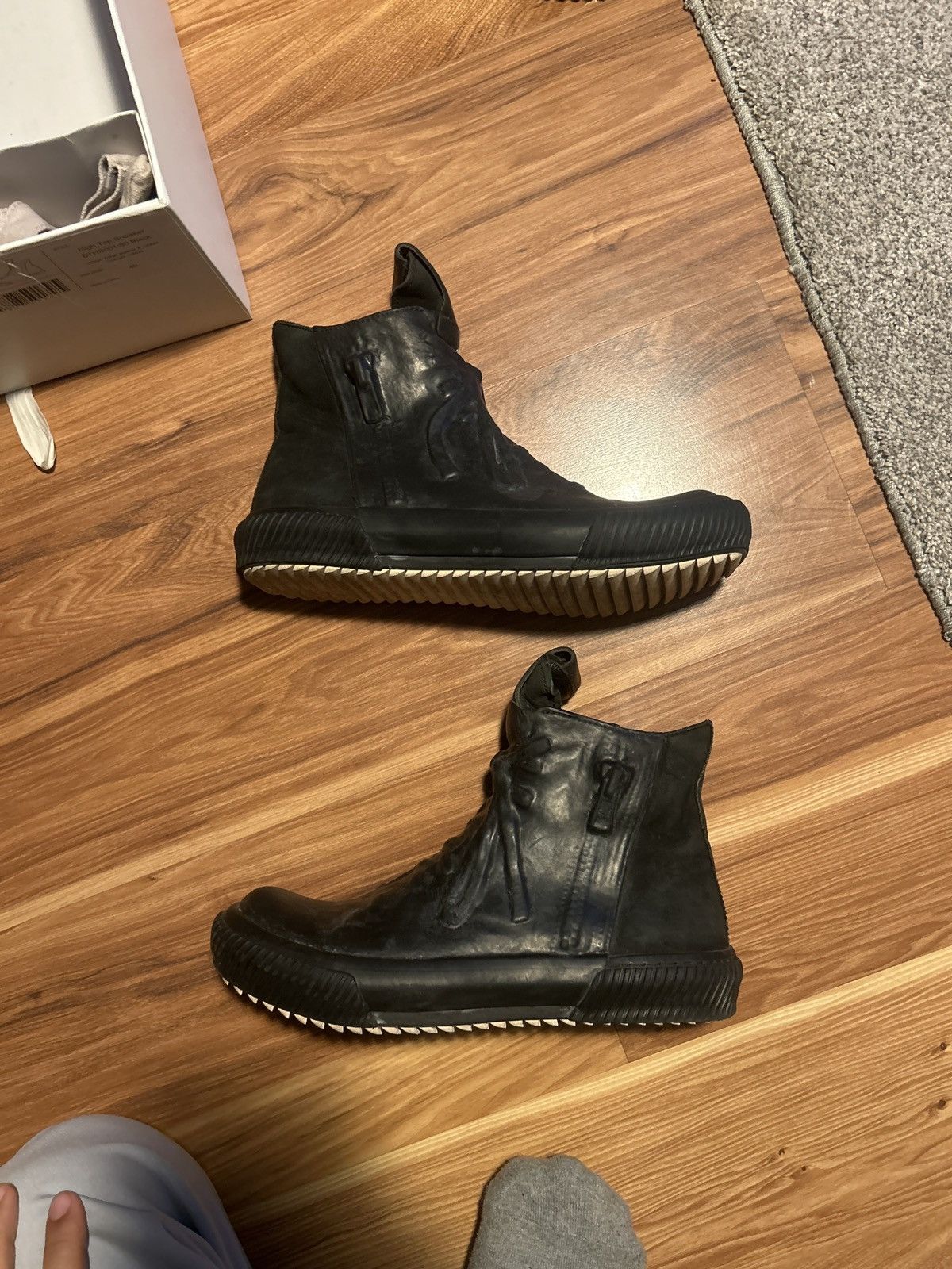 both Paris Both leather/rubber high top Size US 7 / EU 40 - 1 Thumbnail