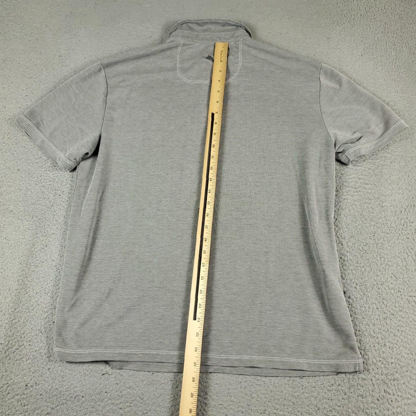 Tommy Bahama Tommy Bahama Polo Shirt Mens L Gray Solid Cotton Blend Short Sleeve Casual Sport Polo Mens Size Large Gray Size US L / EU 52-54 / 3 - 6 Thumbnail