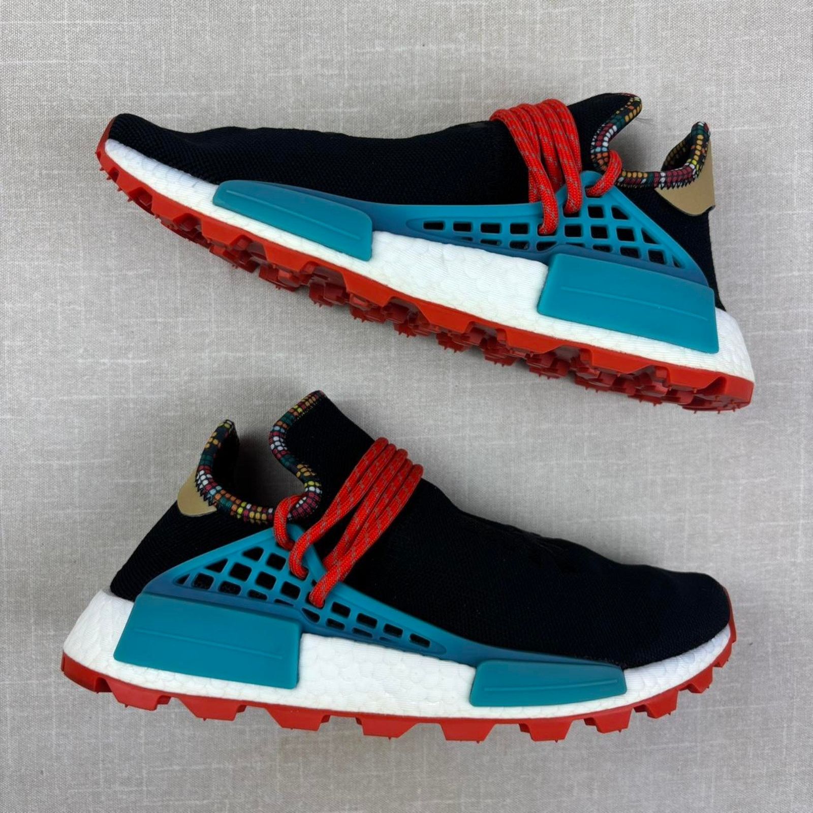 Adidas ⛩️ 2018 adidas NMD Hu “Pharrell Inspiration Pack Black” 7.5W Size US 7.5 / IT 37.5 - 2 Thumbnail