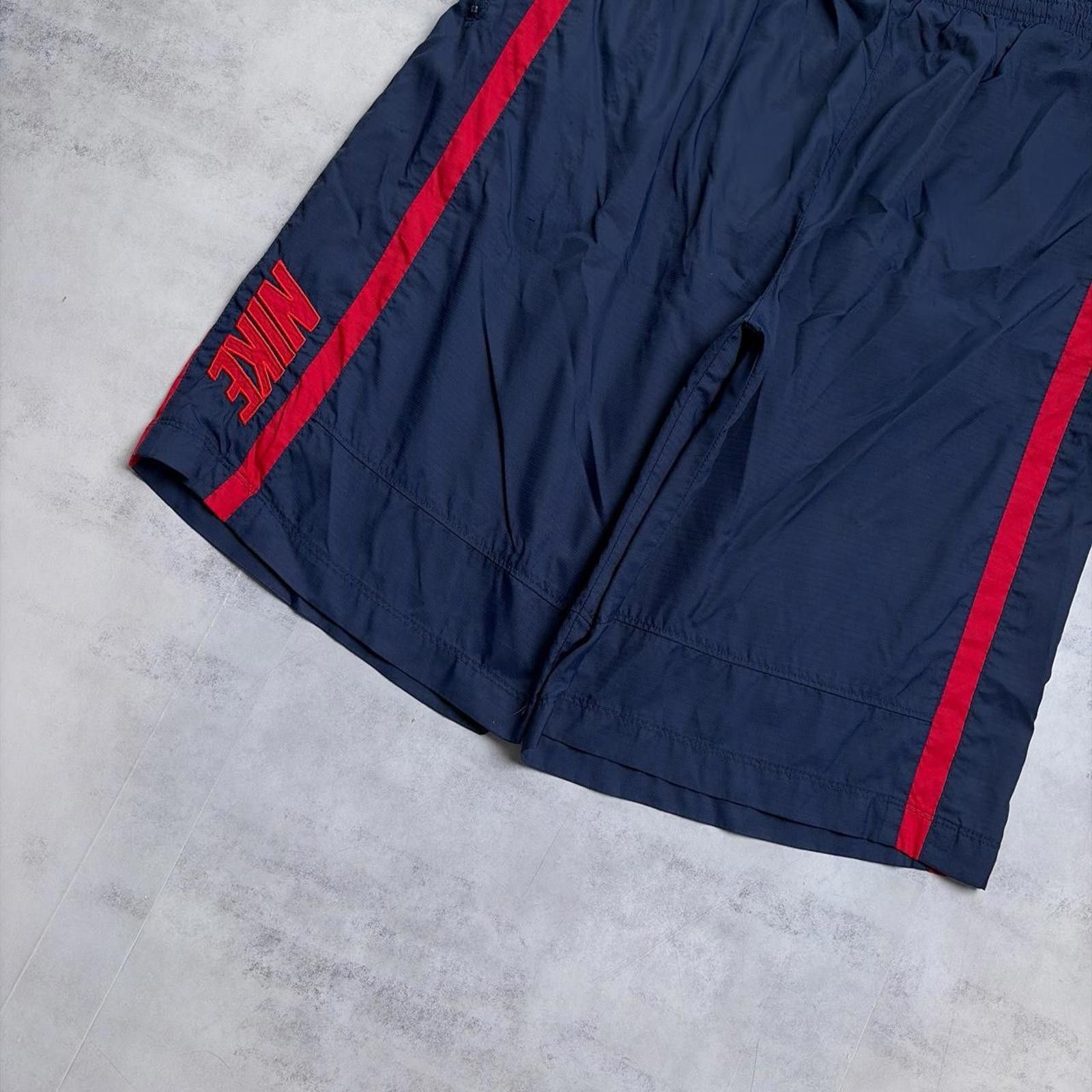 Nike Y2K Navy Nike Surf Baggy Striped Board Shorts Size US 36 / EU 52 - 3 Thumbnail