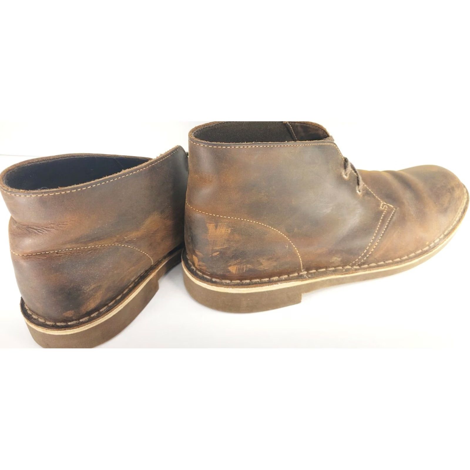 Clarks Collection by Clarks Bushacre 2 Desert Chukka Boot Mens 9M Beeswax Nubuck Finish Boots Mens 9 Size US 9 / EU 42 - 4 Thumbnail