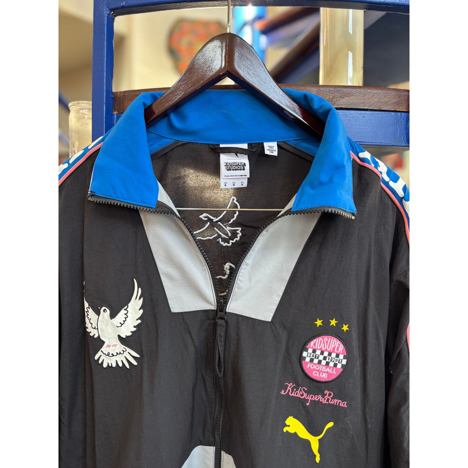 KidSuper × Puma Puma x KidSuper Studios Graphic Track Jacket Size XL Size US XL / EU 56 / 4 - 3 Thumbnail