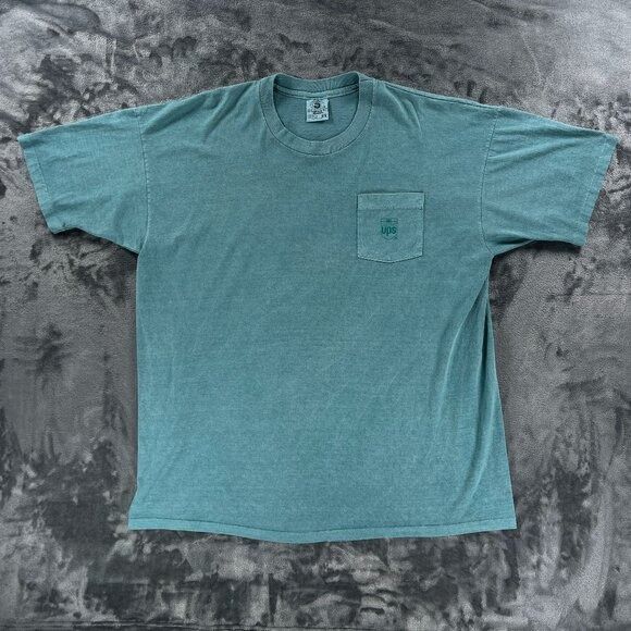 Anvil Vintage UPS T Shirt Men 2XL Single Stitch Made in USA Employ Size US XXL / EU 58 / 5 - 1 Thumbnail