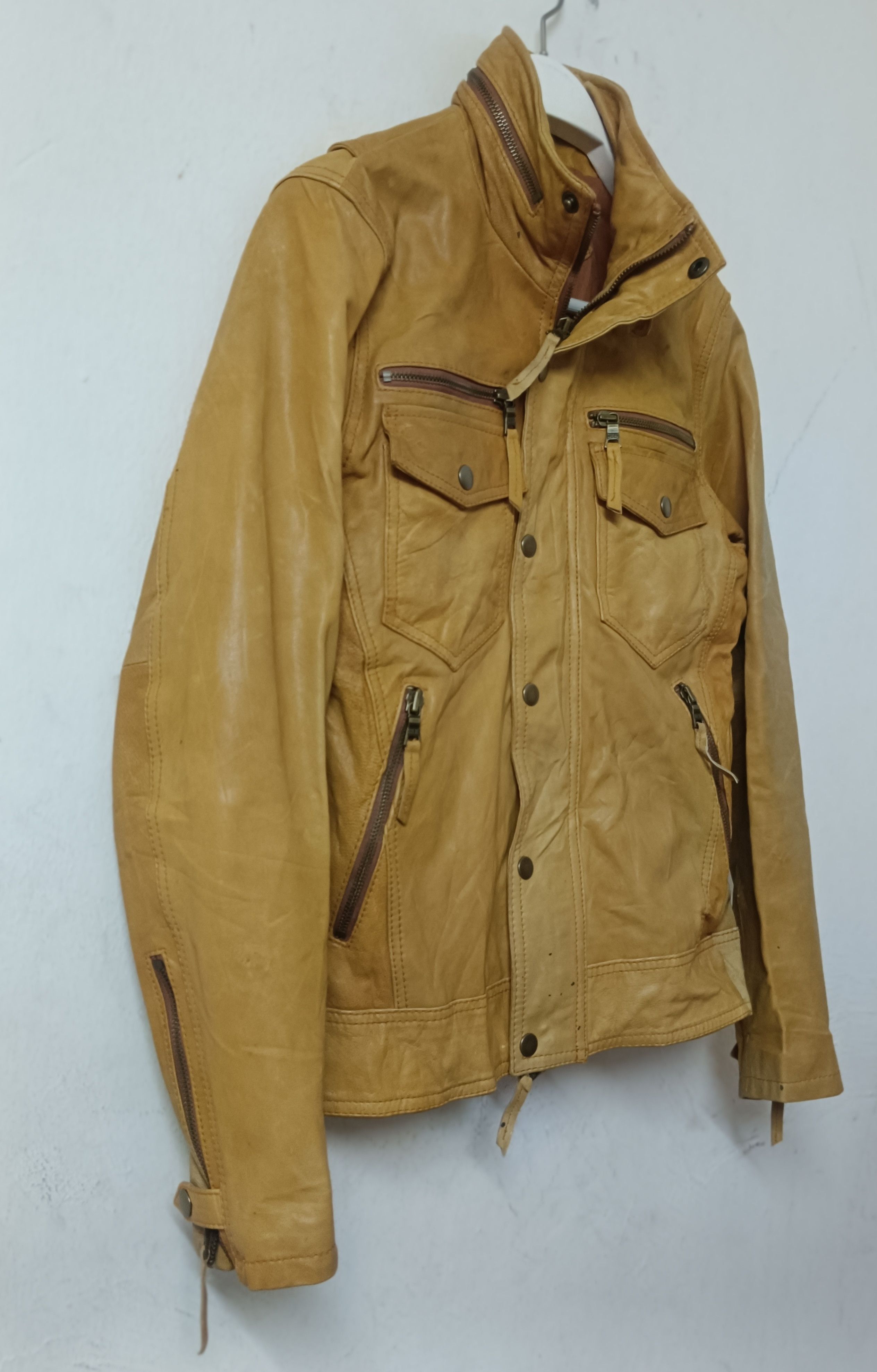 14th Addiction × If Six Was Nine × Japanese Brand Vintage Distressed Leather biker Jacket House Of Blues Size US M / EU 48-50 / 2 - 3 Thumbnail
