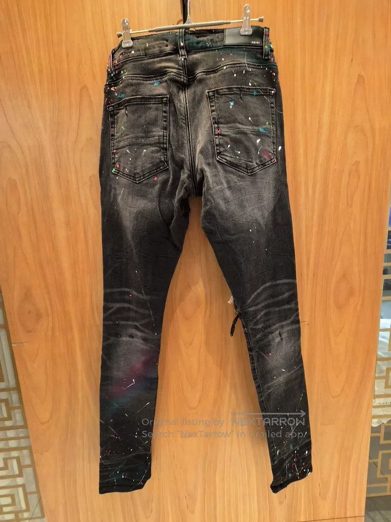 Amiri Amiri Splatter Destroyed Denim Jeans Size US 30 / EU 46 - 4 Thumbnail