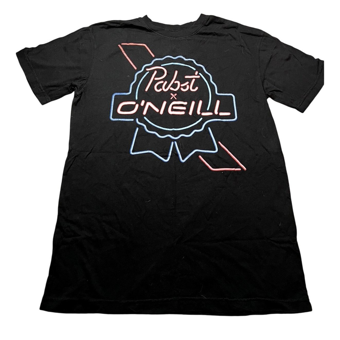 O'Neill Pabst x O'Neill Collaboration Black Graphic Tee, Medium Size US M / EU 48-50 / 2 - 1 Thumbnail