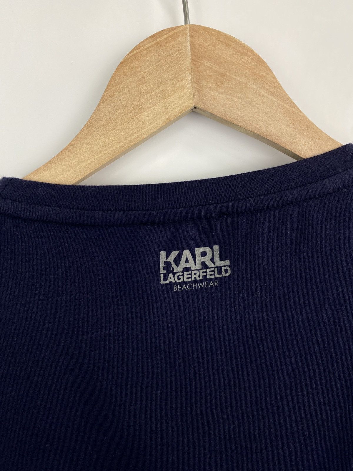 Karl Lagerfeld Karl Lagerfeld Beachwear T-Shirt Rare Retro Hype Y2K Size US L / EU 52-54 / 3 - 8 Thumbnail