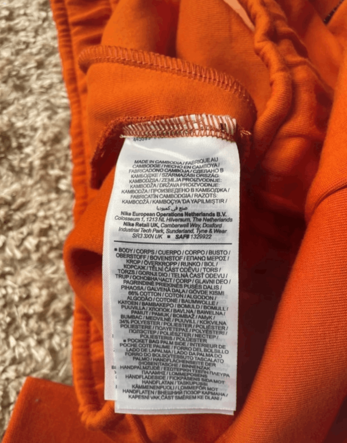 Nike Nike Tech Fleece Jogger Orange Size US 38 / EU 54 - 7 Thumbnail