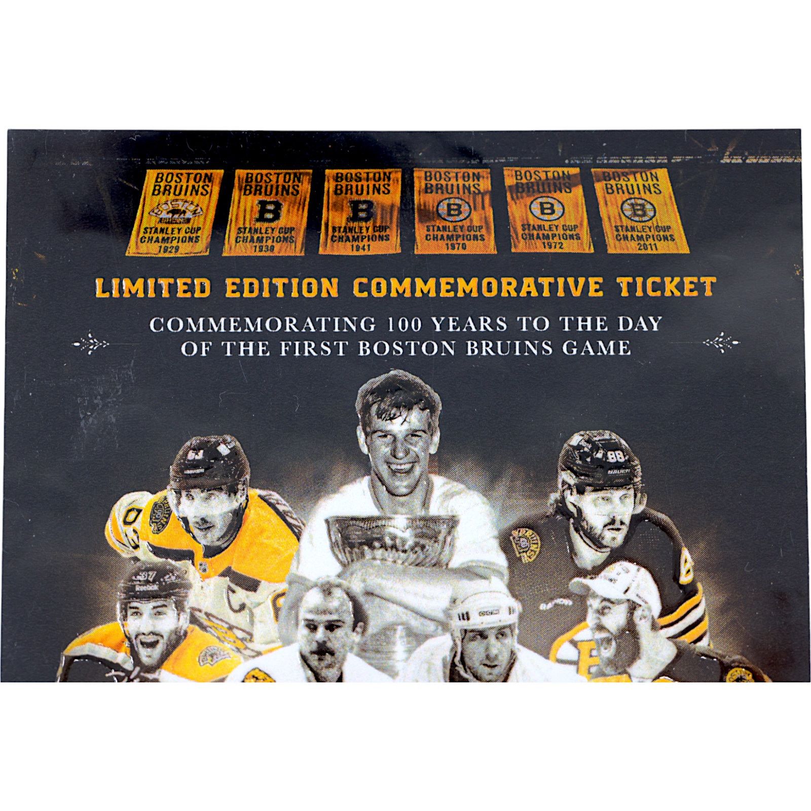 NHL Boston Bruins v Montreal Canadiens Centennial Commem. Ticket Size ONE SIZE - 9 Thumbnail