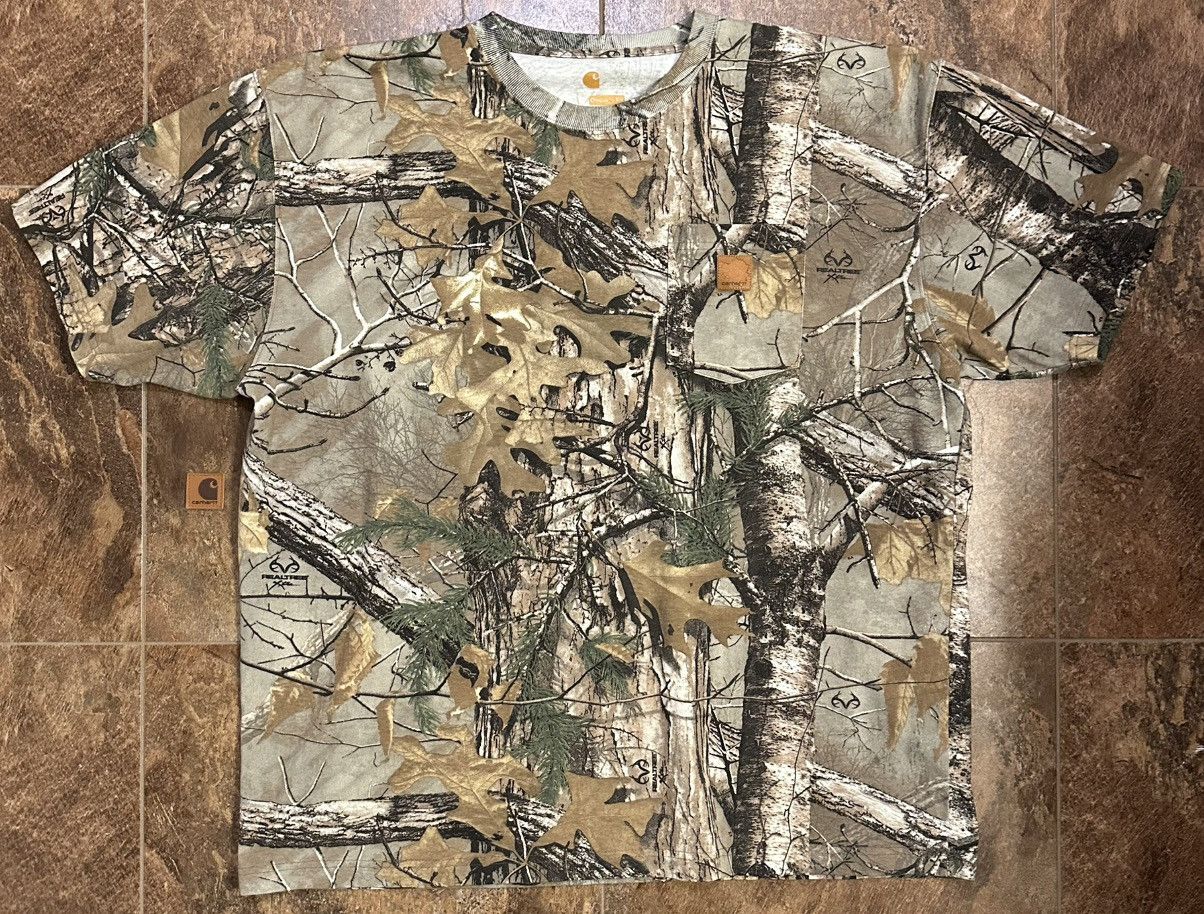 Carhartt Vintage Realtree Camo Pocket T Shirt XL Read