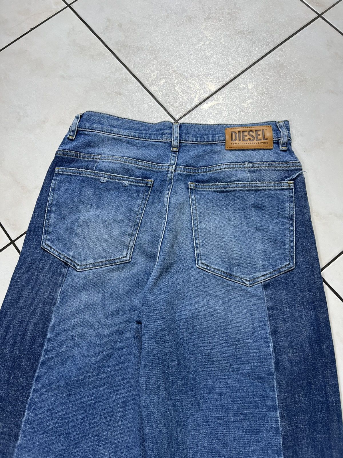 Diesel Diesel Widee-x baggy denim jeans pants wide patchwork washed Size 30" / US 8 / IT 44 - 11 Thumbnail