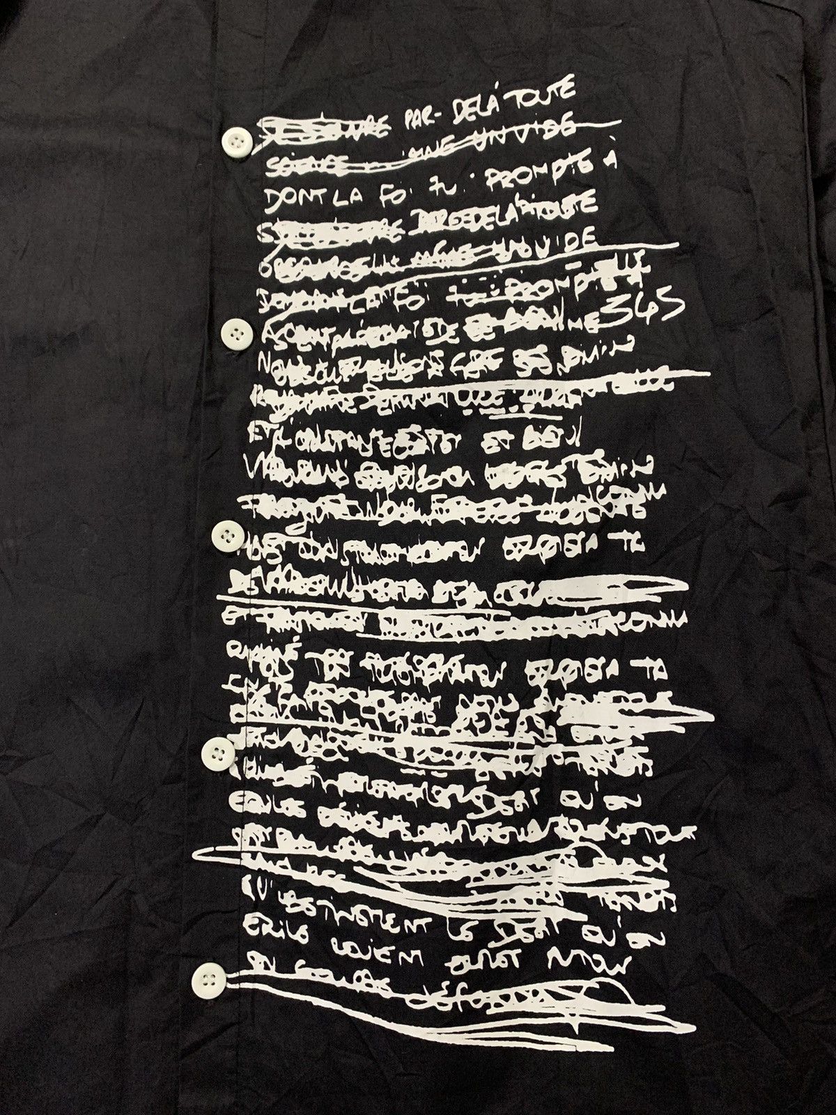 14th Addiction Chou Chou Japanese Poem Black Shirt IsseyStyle Size US M / EU 48-50 / 2 - 3 Thumbnail
