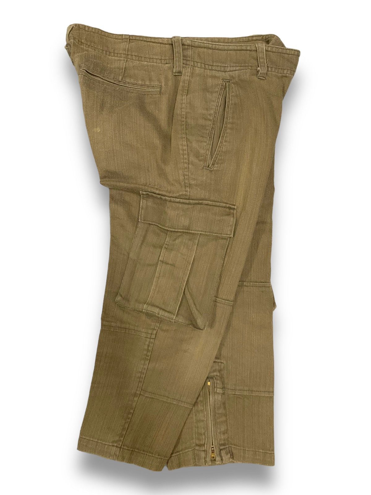 Takeo Kikuchi Vintage Takeo Kikuchi Multi-pockets Tactical 3/4 Cargo Jeans Size US 32 / EU 48 - 3 Thumbnail