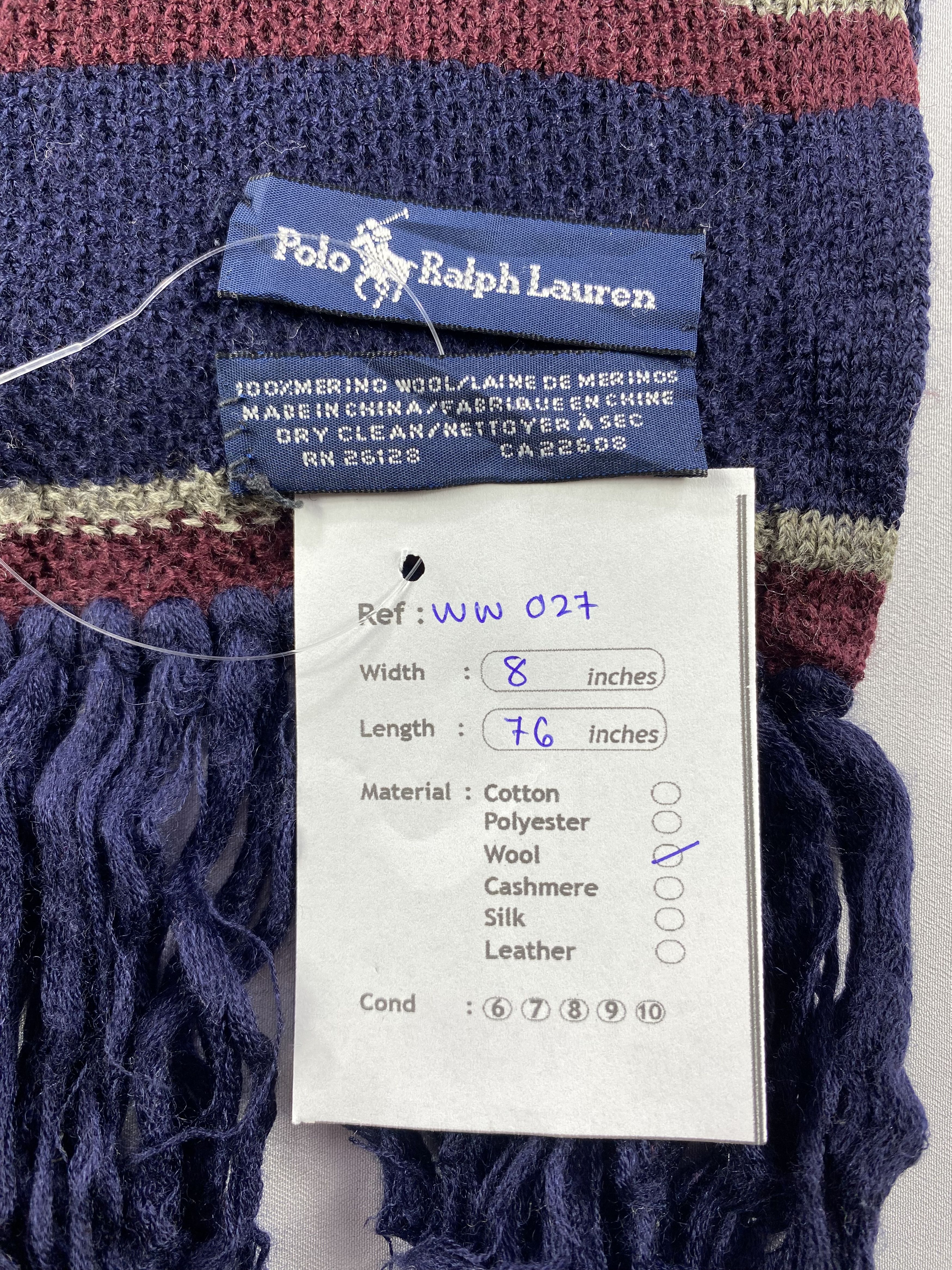 Polo Ralph Lauren × Vintage Polo Ralph Lauren Scarf / Muffler / Neckwear Size ONE SIZE - 6 Thumbnail