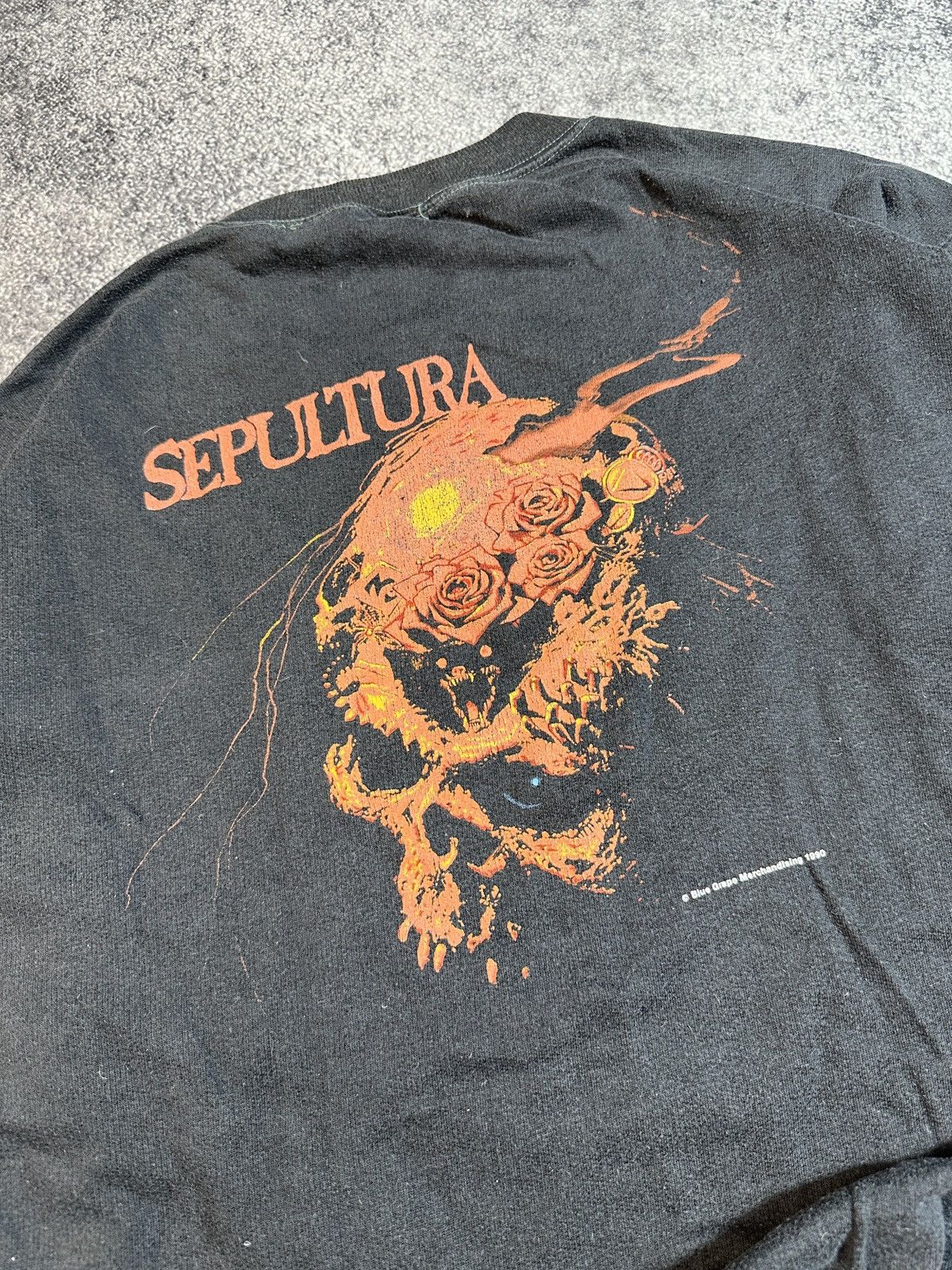Band Tees × Vintage Very Rare Sepultura 1990 Sweatshirt Vintage Rock Metal Style Size US XL / EU 56 / 4 - 6 Thumbnail