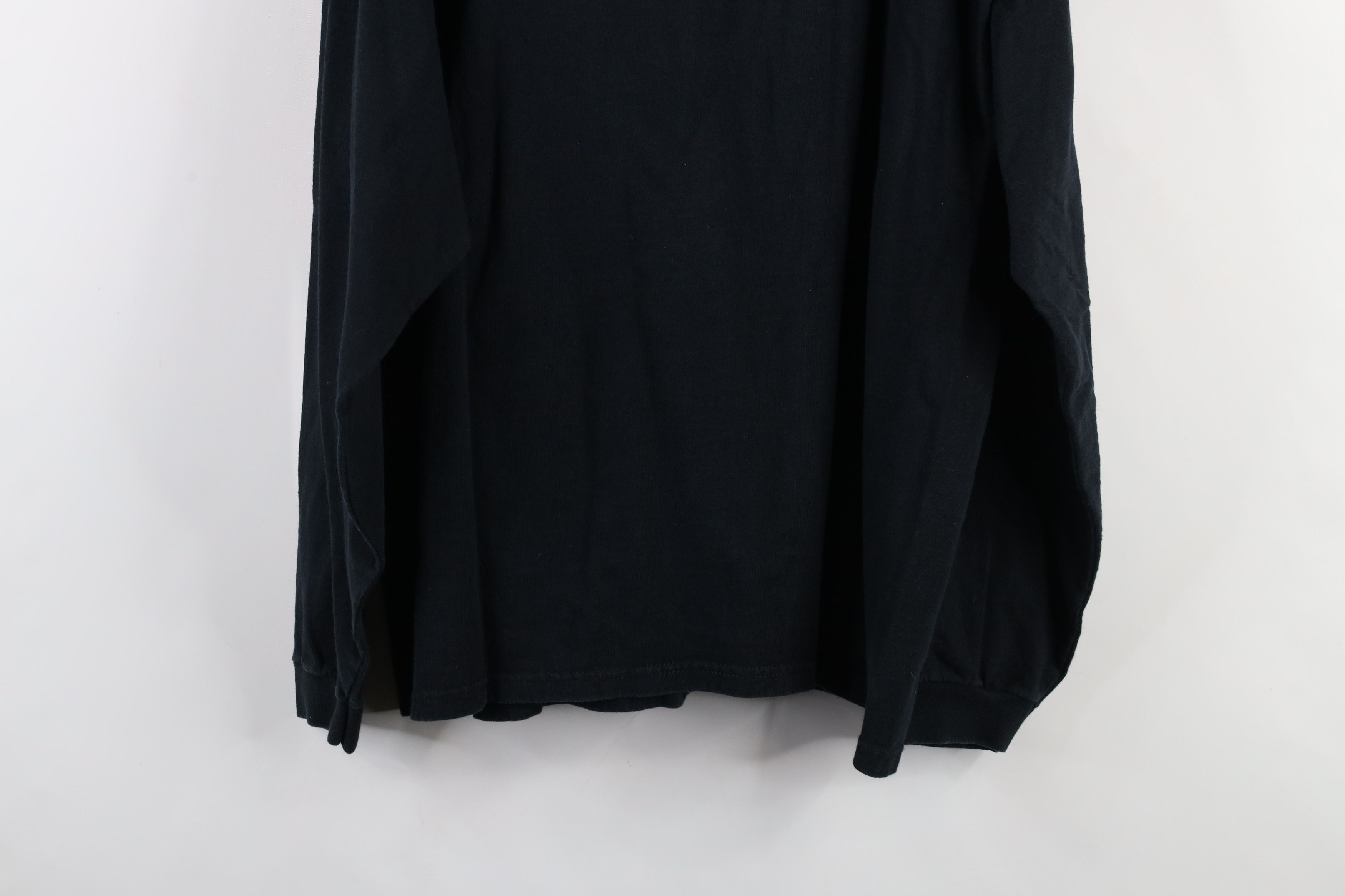 Vintage Vintage 90s Streetwear Heavyweight Mock Neck T-Shirt Black Size US XL / EU 56 / 4 - 8 Thumbnail