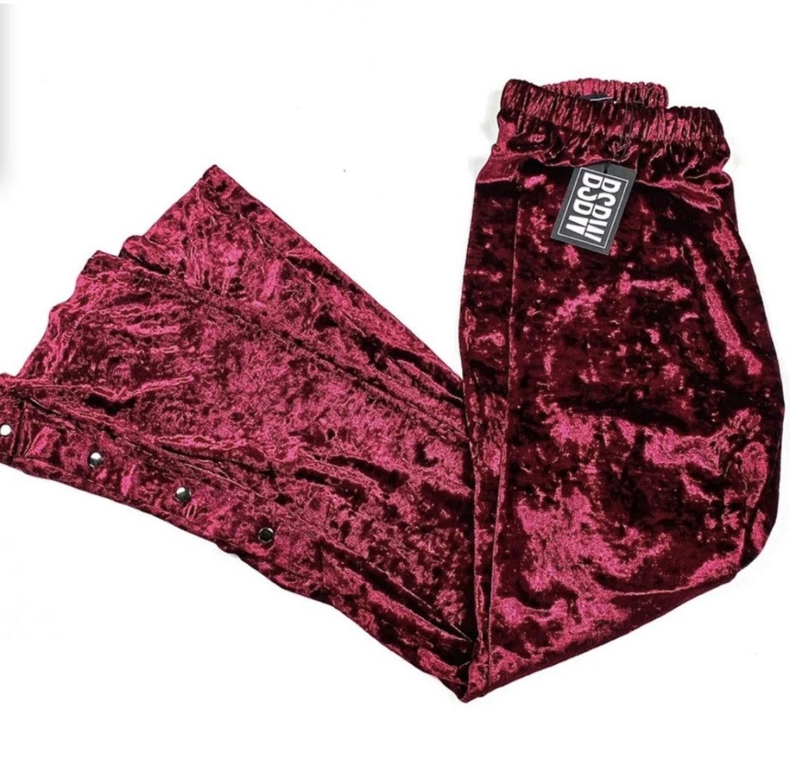 Other BSBW CRUSHED VELVET VERSATILE SNAP BUTTON PANTS Size 22" - 1 Thumbnail