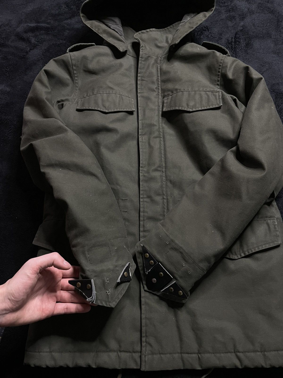 Carhartt Vintage Carhartt Hickman Coat Jacket Dark Green Unisex Size US S / EU 44-46 / 1 - 7 Thumbnail